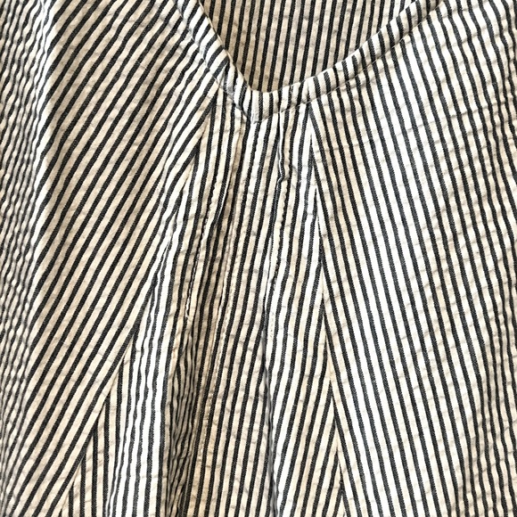 Tulip blue and white striped sleeveless midi boho dress size extra small - Picture 8 of 13